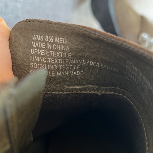 NWT Sonoma Ankle Boots Olive Green - Picture 10 of 10